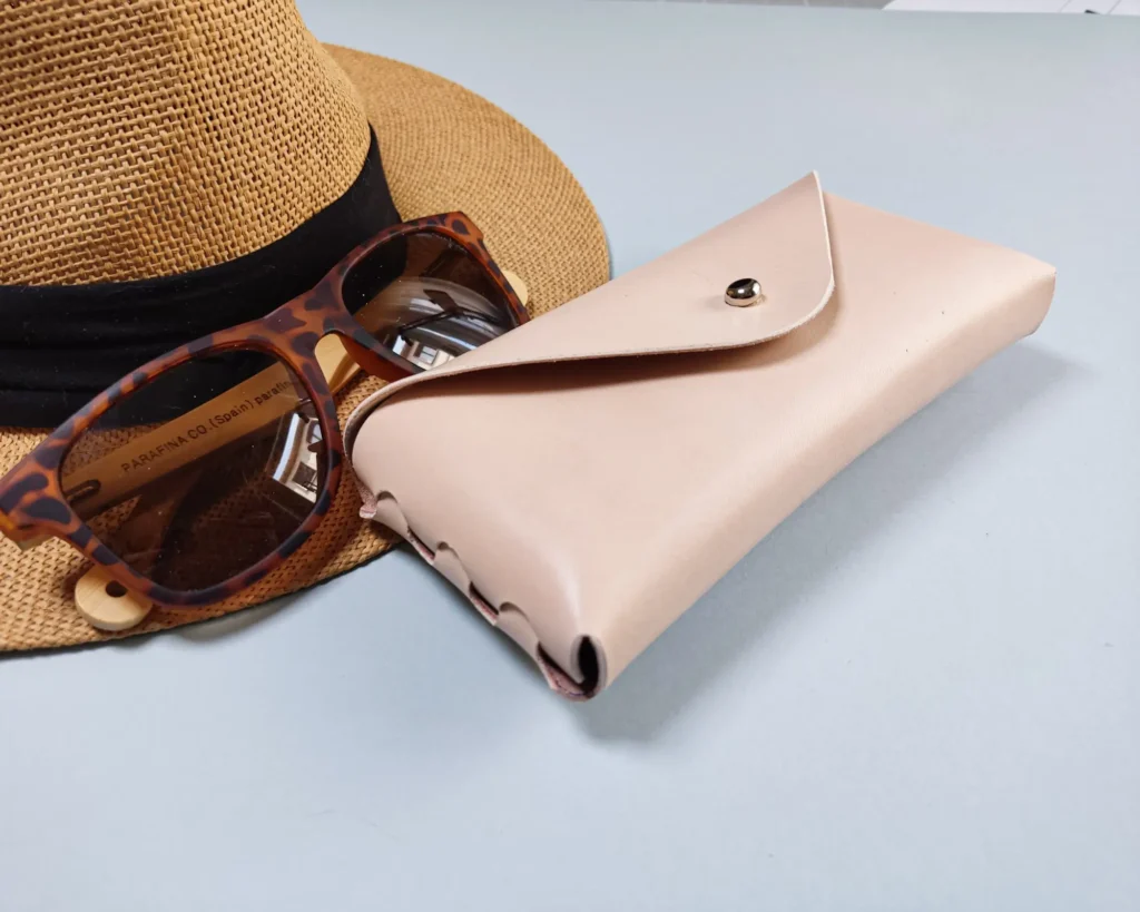 Patrón PDF funda de cuero para gafas