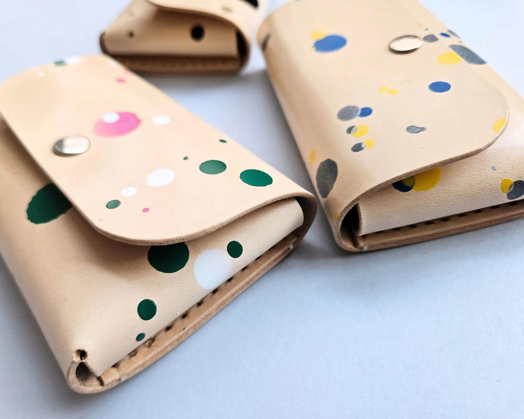 Cartera - monedero de cuero colores - Imagen 5