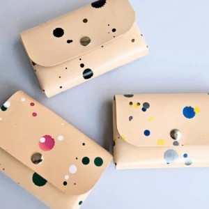 Cartera - monedero de cuero colores
