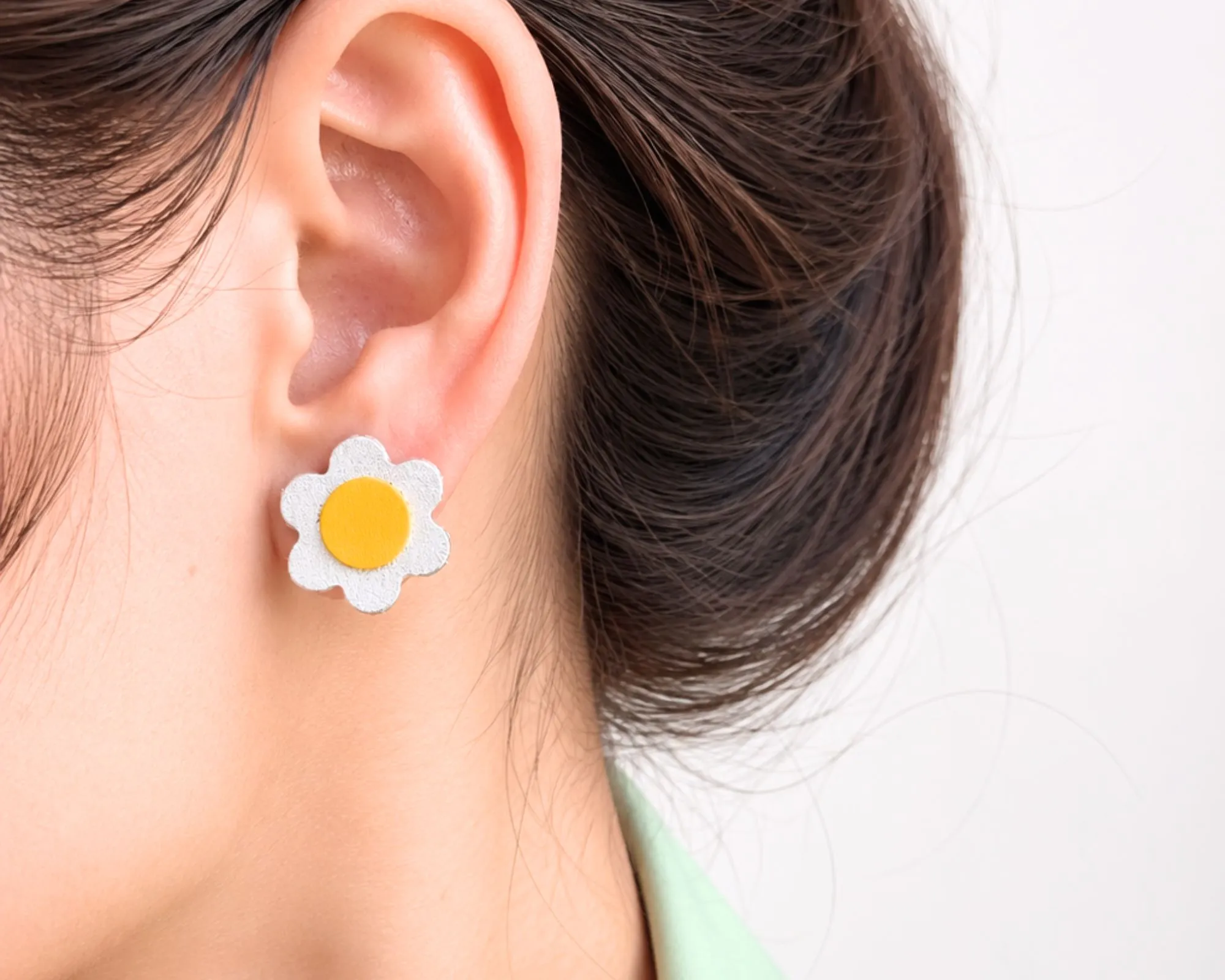 Pendientes cuero | Flor