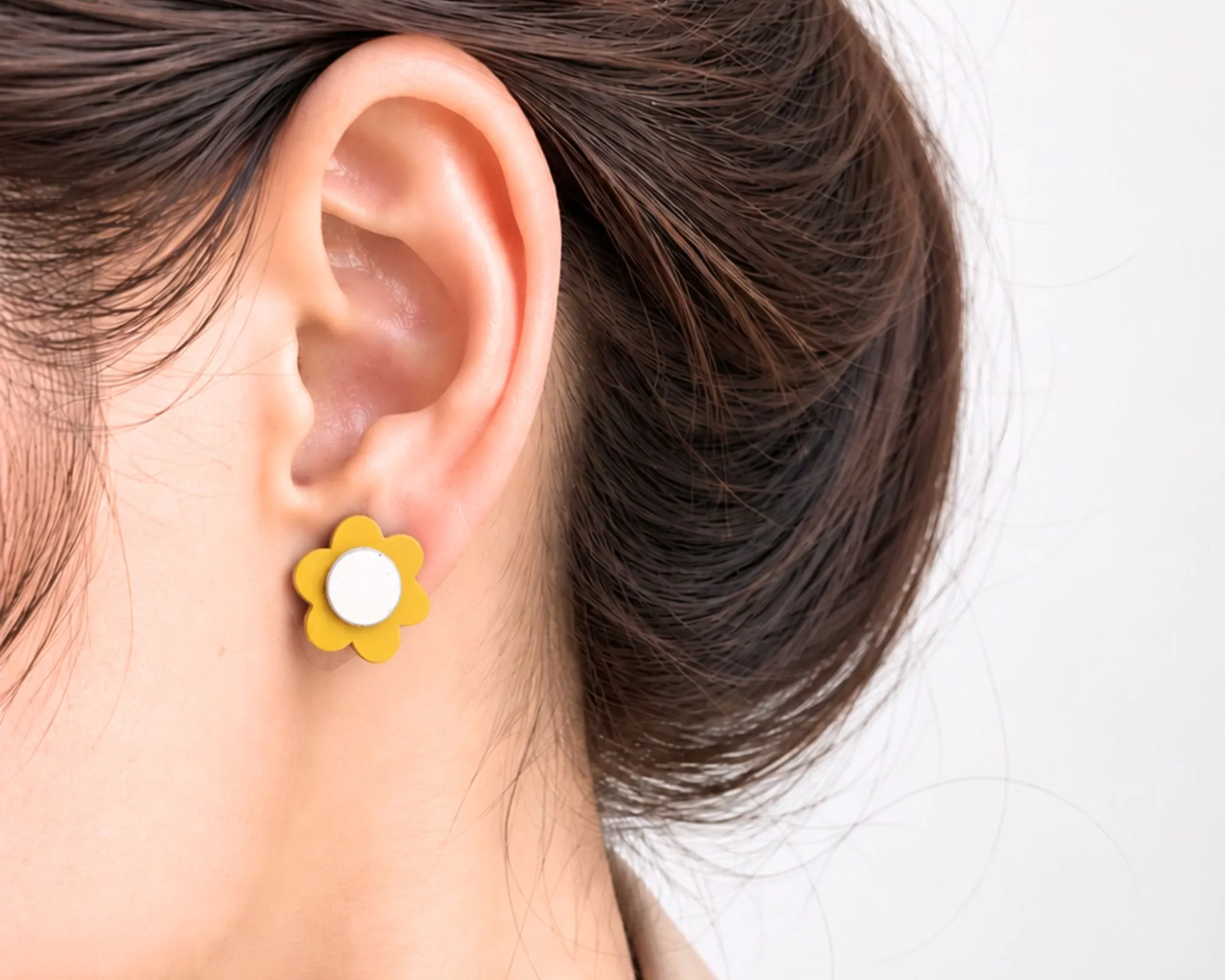 Pendientes cuero | Flor - Imagen 8